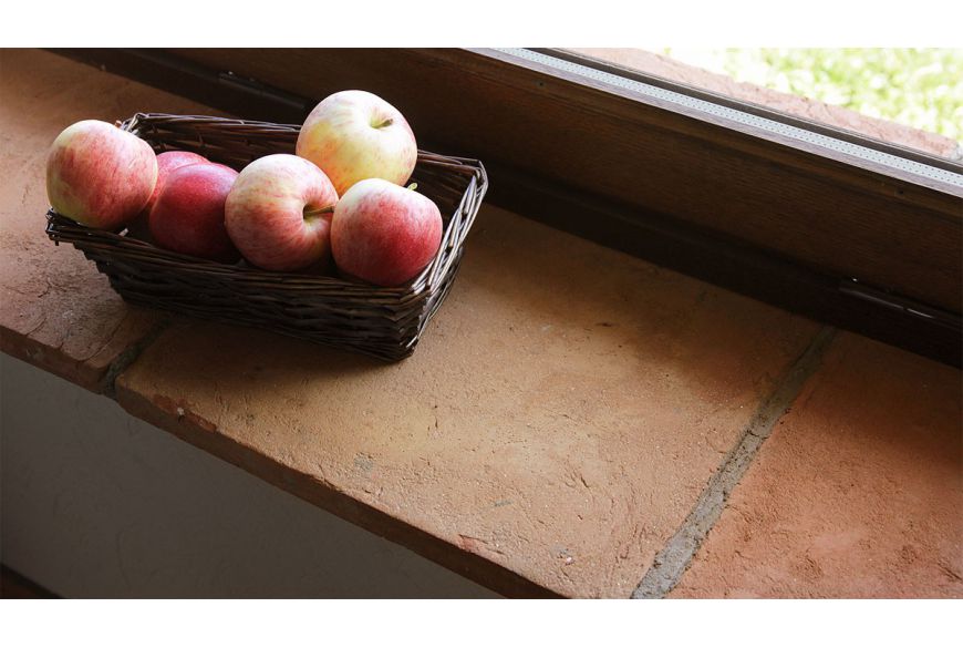 25x25 cm quadratische Terracotta-Fliese