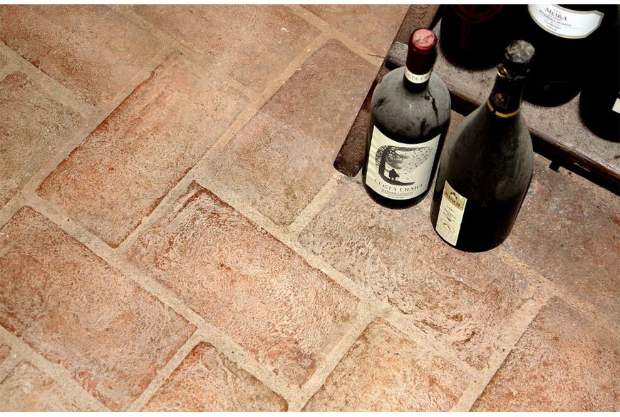 15x30 cm rectangular Terracotta