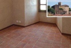 25x25 cm quadratische Terracotta-Fliese