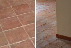 25x25 cm quadratische Terracotta-Fliese
